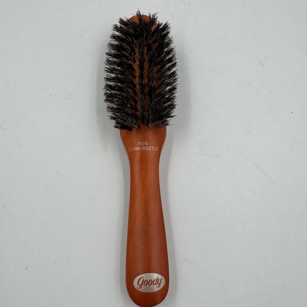 Goody 100% Boar Bristle & Natural Wood Styling & Finishing Brush 17892